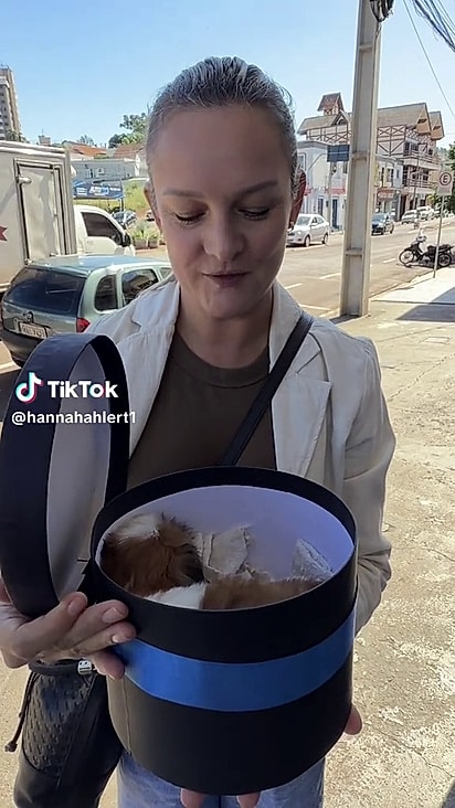 Colegas decidiram presentear Hannah.