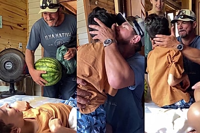 “Eu pensei em você o tempo todo”: Caminhoneiro emociona ao chegar da estrada e surpreender filho com paralisia cerebral.