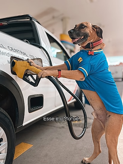 Matuê foi adotado por Giovanni que trabalhava no marketing do posto.