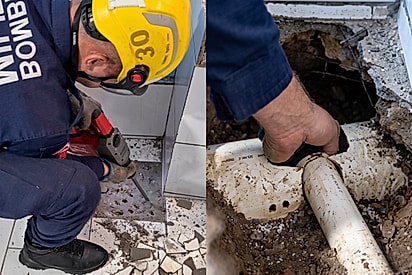 Um choro vindo do cano revela cena que mobiliza bombeiros em resgate emocionante.