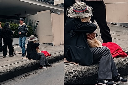 “Ele não fala, nem pede nada”: idoso viúvo encontra no abraço de seu cachorro a força para enfrentar a solidão.