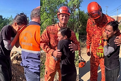 Emocionada, tutora abraça bombeiros para agradecer o esforço para salvar seu cachorrinho