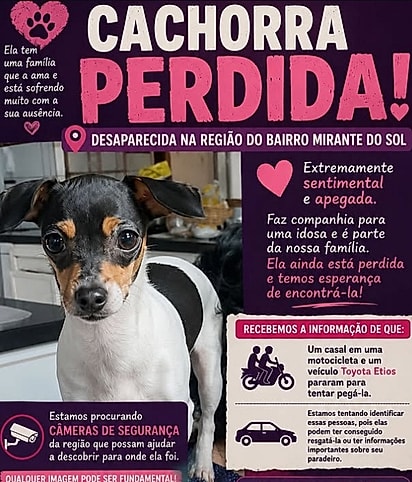 Post compartilhado nas redes socias.