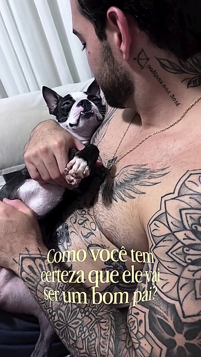 Frederico foi o primeiro cão do casal.