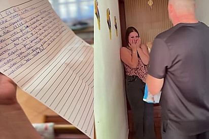 Ela vai trazer seu sorriso de volta: Pais entregam carta com surpresa para consolar filha após perda de husky