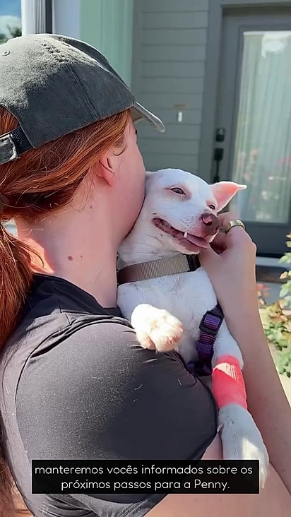 Penny se mostrou muito amorosa após o resgate.