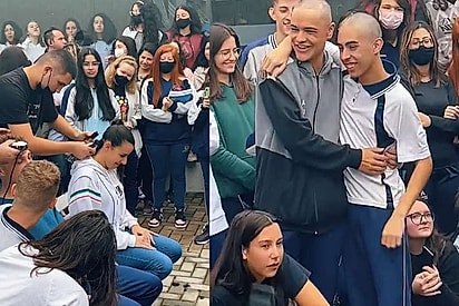 Estamos com você: turma raspa o cabelo em apoio a colega e gesto emociona mais de 2 milhões de pessoas