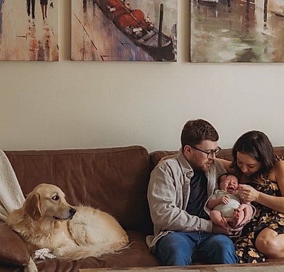 Alguns cães podem achar os bebês assustadores.