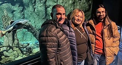 No dia 11 de agosto, Julio e sua família foram visitar Gordo em seu novo lar.