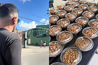 Homem decide comemorar aniversário distribuindo ração para animais de rua: Eles merecem muito