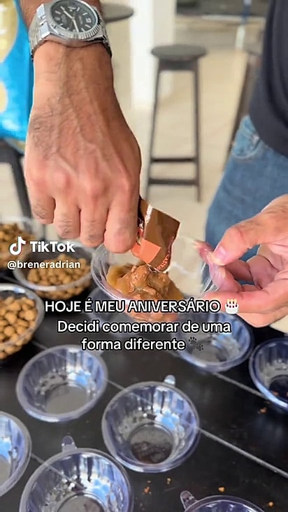 Os alimentos eram próprios para pets.