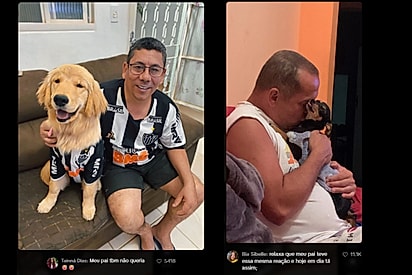 Internautas compartilharam imagens de seus pais com os pets que eles não queriam.