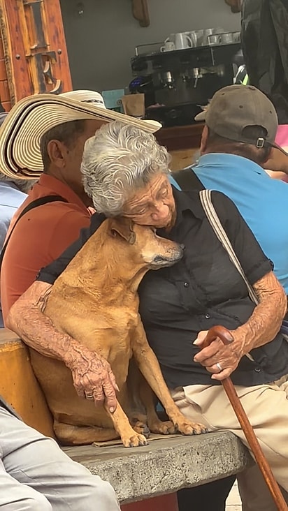 A forma como as duas se abraçavam deixou muitos internautas emocionados.