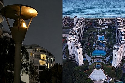 Esse joão-de-barro é ligeiro: ave constrói casa dentro de luminária de resort, que fica de frente para o mar