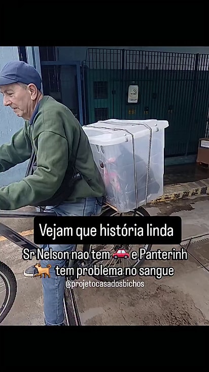Nelson cuida de Panterinha mesmo com poucas condições financeiras.