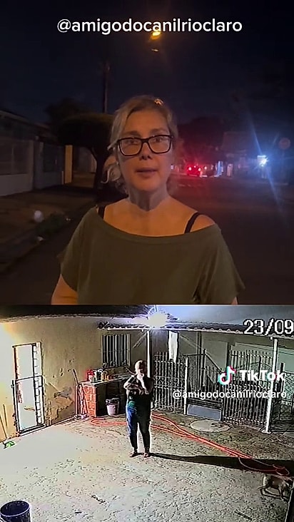 A protetora está expondo o caso para pedir ajuda.