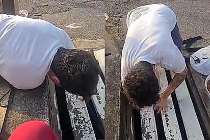 Jovem ‘pula da cama’ às 6h da manhã ao ouvir que suposto gatinho caiu em um bueiro