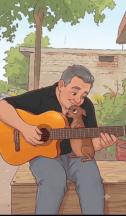 Caricatura que internauta fez desse momento.