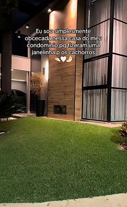 Durante suas caminhadas, Amanda faz questão de passar pela casa para conferir se os pequenos vigilantes estão de plantão.