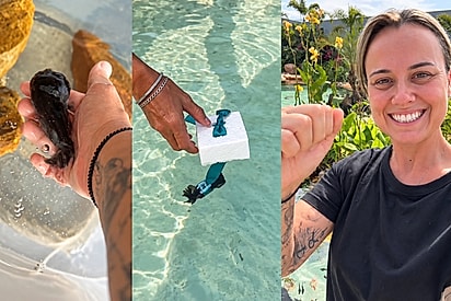 Apenas com um isopor, tutora tem ideia genial para fazer peixinha paralisada voltar a nadar: Ela é parte da família