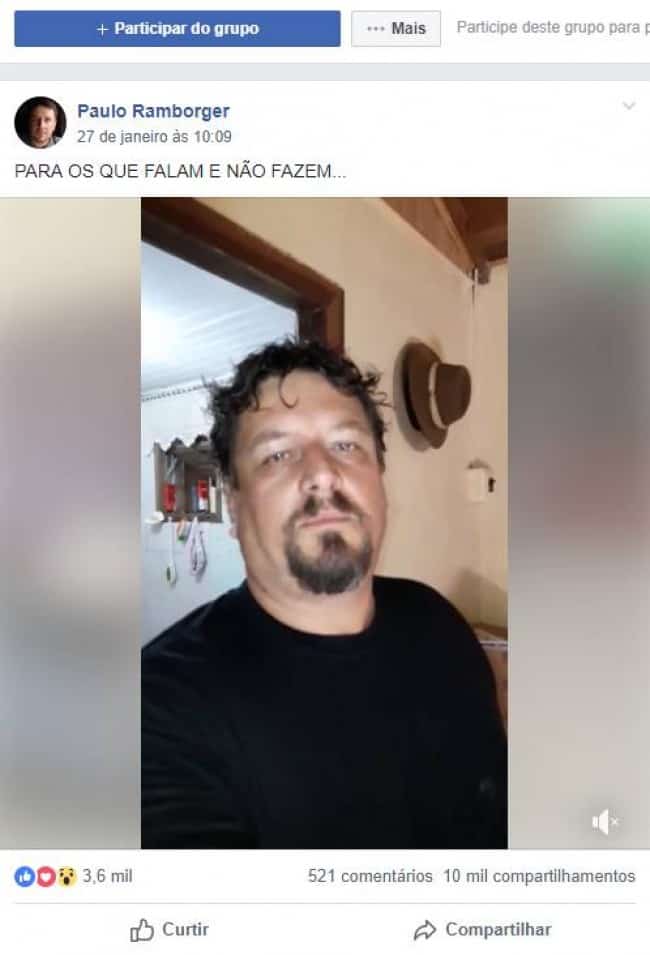 Reprodução Facebook